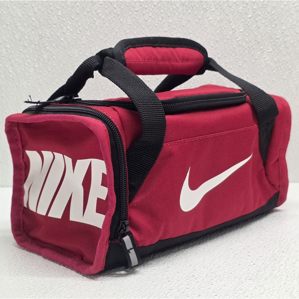 Nike Red Insulated Lunch Bag Mini Duffel Tote Pack